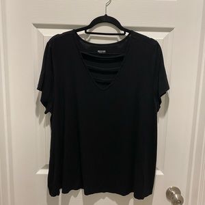 Short Sleeve V-Neck Top